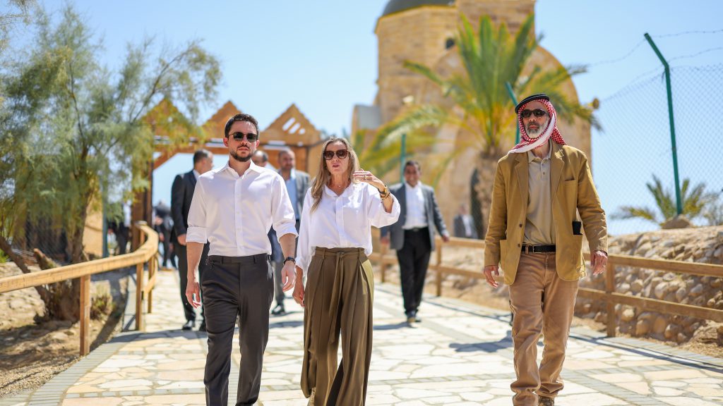 T.R.H. Crown Prince of Jordan Prince Al Hussein bin Abdullah II, Prince Ghazi bin Muhammad and Princess Miriam Ghazi 1